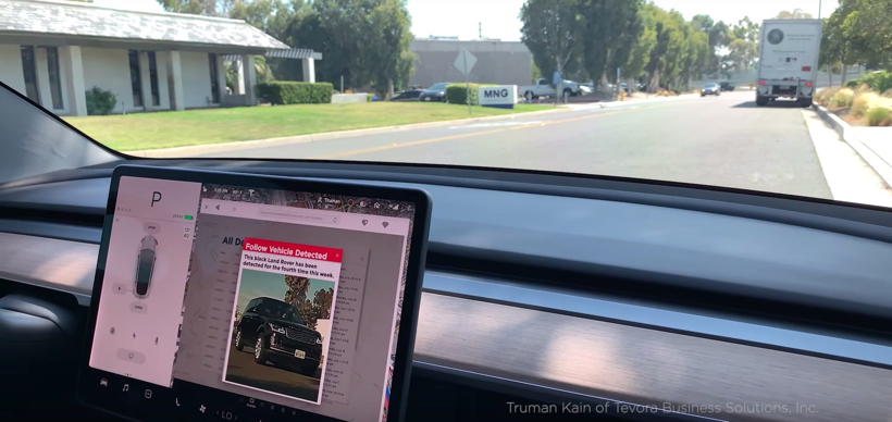 黑科技，前瞻技術，特斯拉汽車反監(jiān)視,特斯拉哨兵模式,特斯拉偵察器,汽車反監(jiān)視,汽車新技術